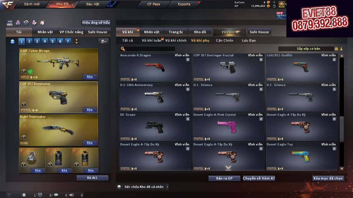 shop acc cf uy tin gia re